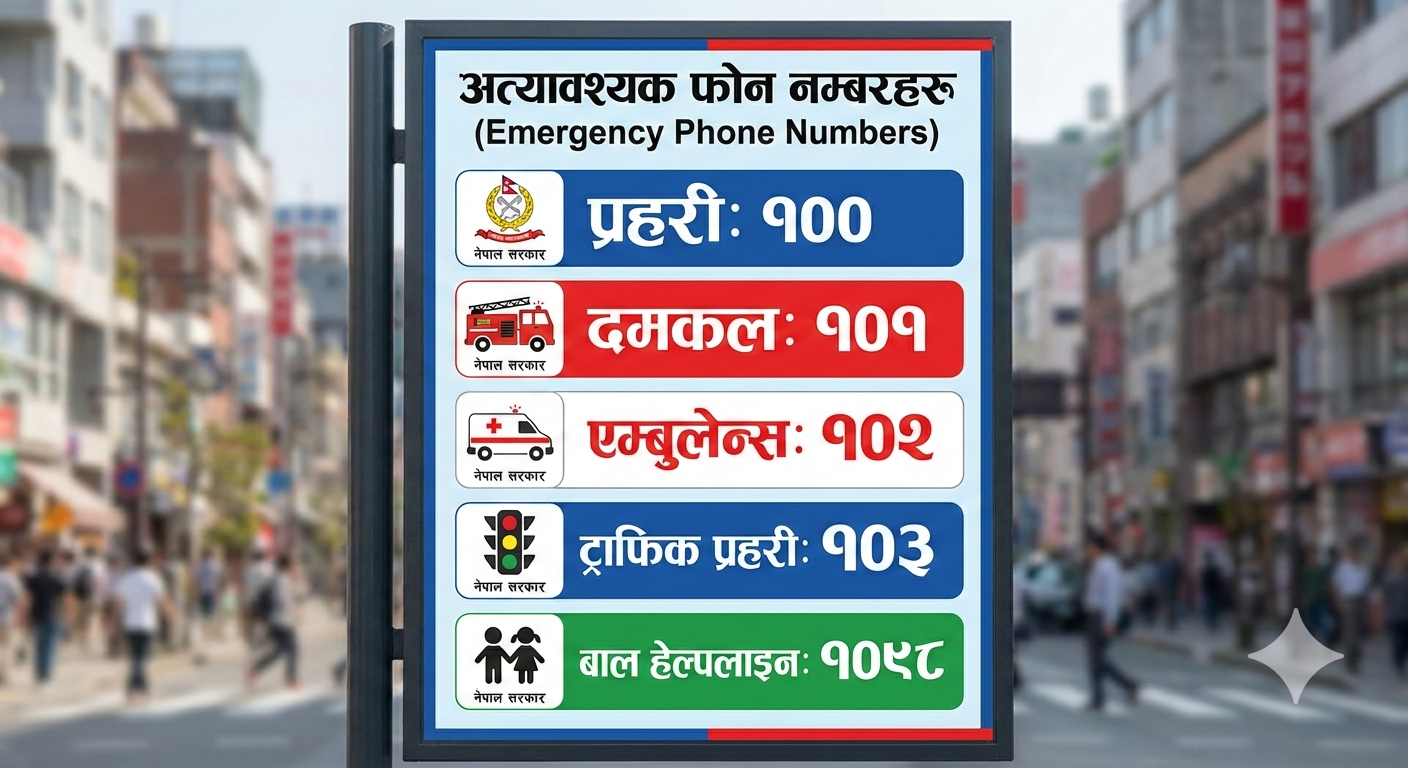 Essential phone numbers in Nepal.🙏🇳🇵